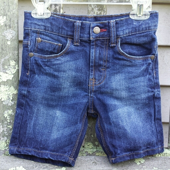 Wrangler Boys Denim Jean Shorts & TKS Striped Shortsleeve T-Shirt 2-Pc. Outfit 4 - Picture 4 of 11